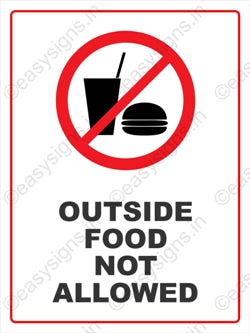 Outside Food Not Allowed