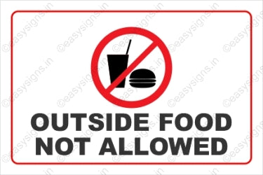 Outside Food Not Allowed