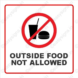 Outside Food Not Allowed
