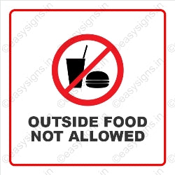 Outside Food Not Allowed
