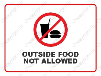 Outside Food Not Allowed