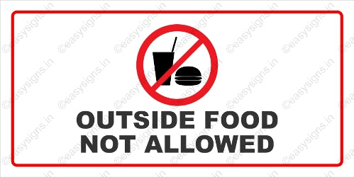Outside Food Not Allowed