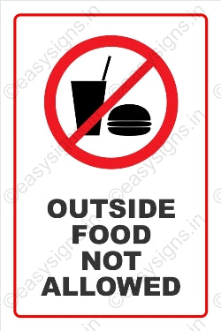 Outside Food Not Allowed