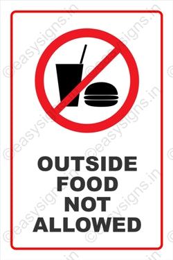 Outside Food Not Allowed