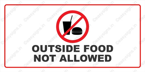 Outside Food Not Allowed