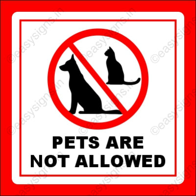 Pets are not allowed