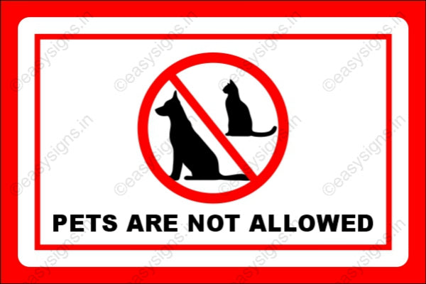 Pets are not allowed