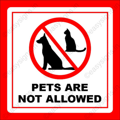 Pets are not allowed