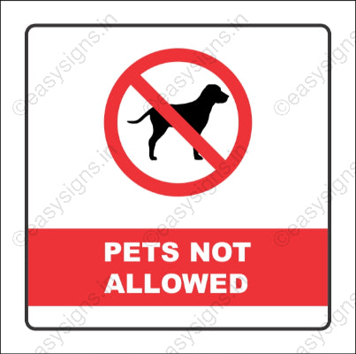 No Pets Allowed
