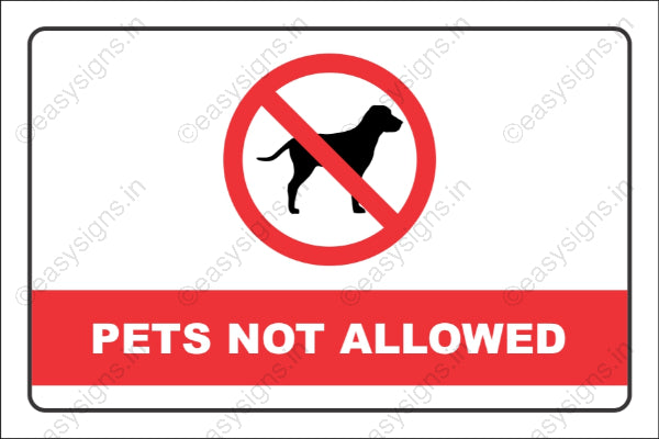 No Pets Allowed