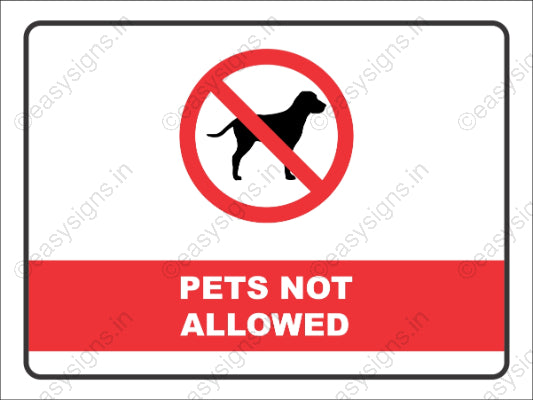 No Pets Allowed