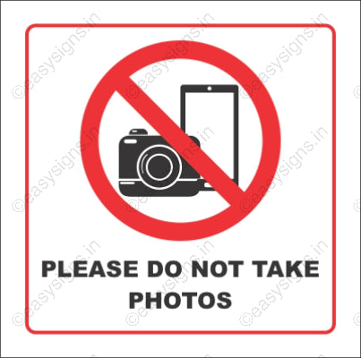 Please Do Not Take Photos