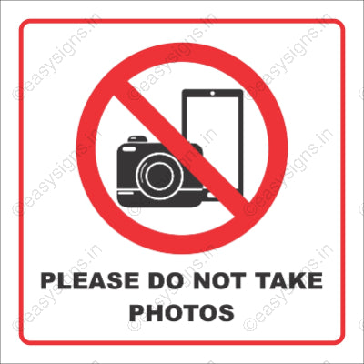 Please Do Not Take Photos