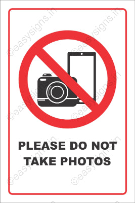 Please Do Not Take Photos