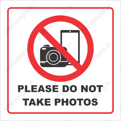Please Do Not Take Photos
