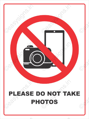 Please Do Not Take Photos