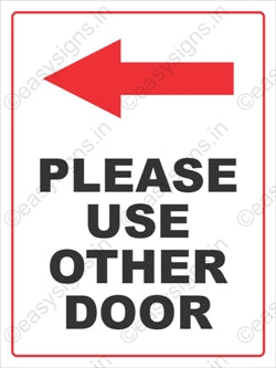 Please Use Other Door