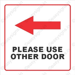 Please Use Other Door
