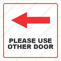Please Use Other Door