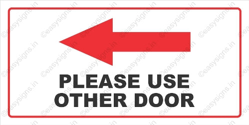 Please Use Other Door