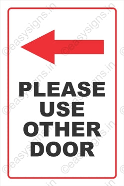 Please Use Other Door