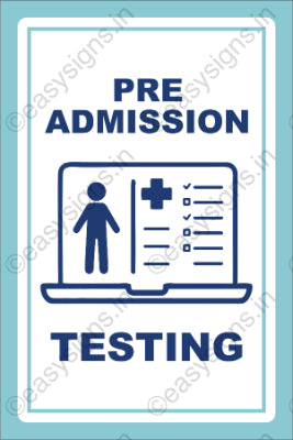 Pre-Admission Testing