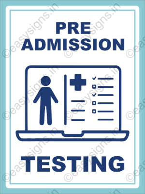 Pre-Admission Testing