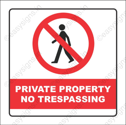 Private Property No Trespassing