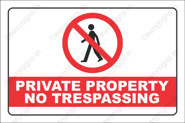 Private Property No Trespassing