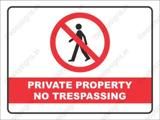 Private Property No Trespassing