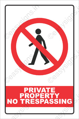 Private Property No Trespassing