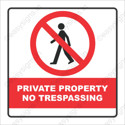 Private Property No Trespassing