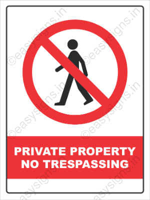 Private Property No Trespassing