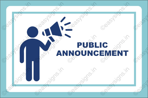 Public Announcement