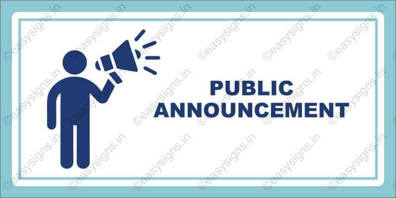 Public Announcement