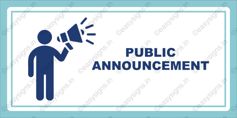 Public Announcement