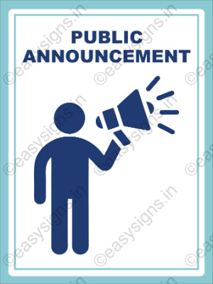 Public Announcement