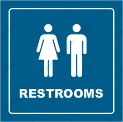 Common Restroom Sign
