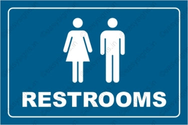 Common Restroom Sign