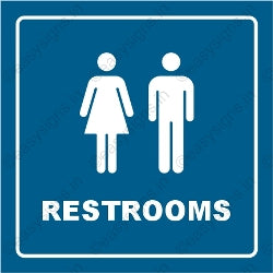 Common Restroom Sign