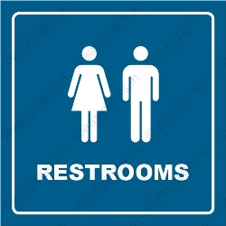 Common Restroom Sign