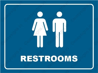 Common Restroom Sign