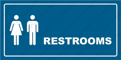 Common Restroom Sign