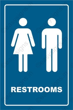 Common Restroom Sign
