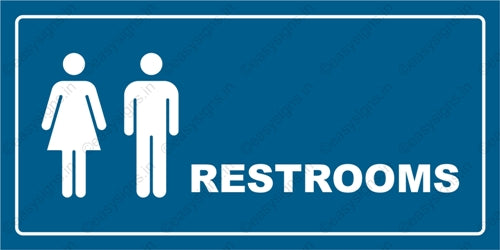 Common Restroom Sign