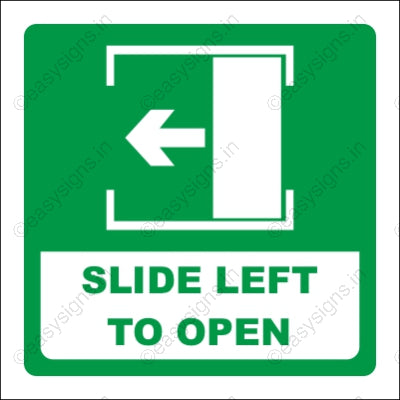 Slide Left To Open