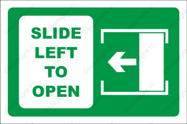 Slide Left To Open