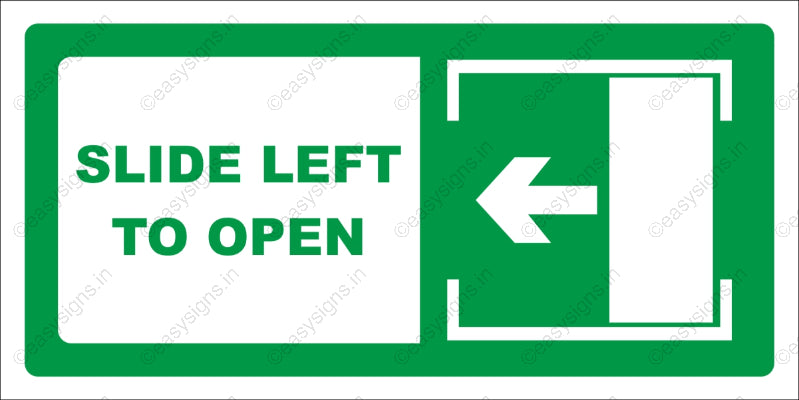 Slide Left To Open