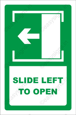 Slide Left To Open