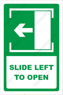 Slide Left To Open